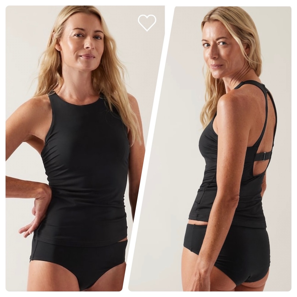 🖤 Athleta Maldives Bra Cup Tankini Top // Black